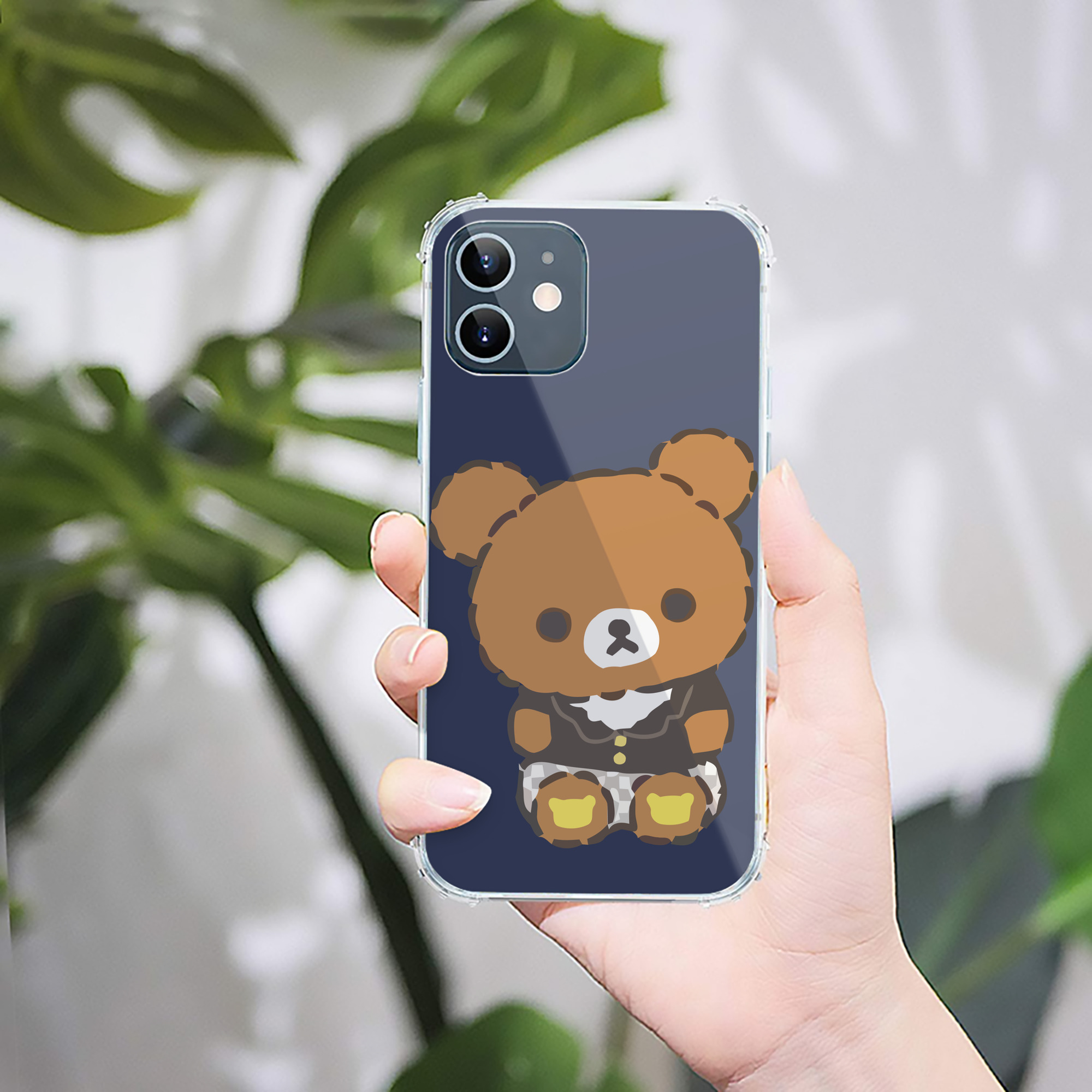 （画像用） リラックマ リラックマ キイロイトリ Rilakkuma Korilakkuma Kiiroitori 【iPhone 12シリーズ対応】透明スマホケース（クリアソフトケース）